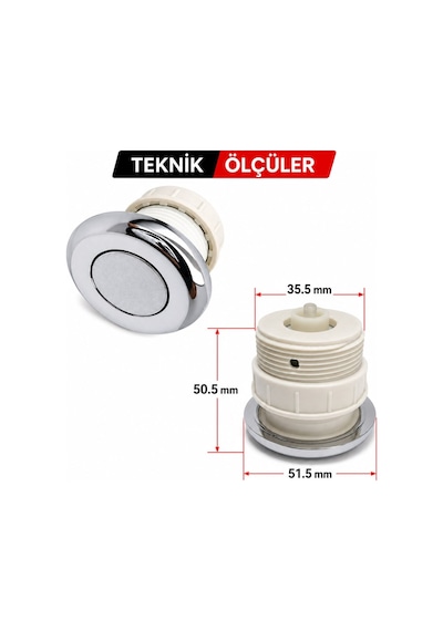 Ayrıntıshop Jakuzi Hava Basma Buton 1 Adet