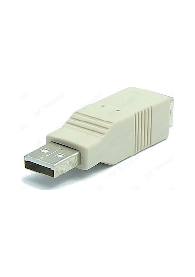 USB 2.0 A Erkek to USB-B Dişi Dönüştürücü Adaptör