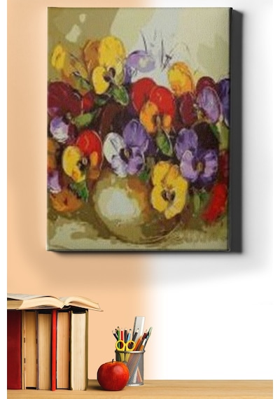 Webstyle Sayılarla Boyama Seti Kasnaklı Menekşe Cümbüşü 40 X 50 Cm