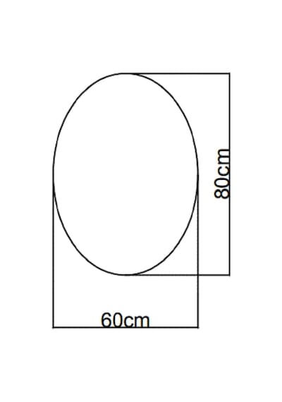 60x80 H Cm Bluetoothlu Buğu Çözücülü Dokunmatik Işıklı Ledli Elips Banyo Aynası