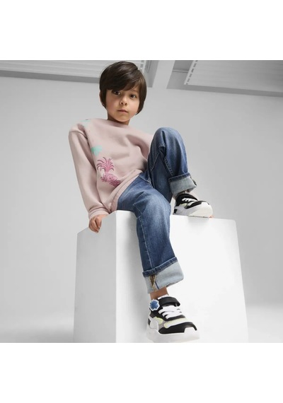 Puma X Trolls Graphic Crew Pembe Kız Çocuk Sweatshirt