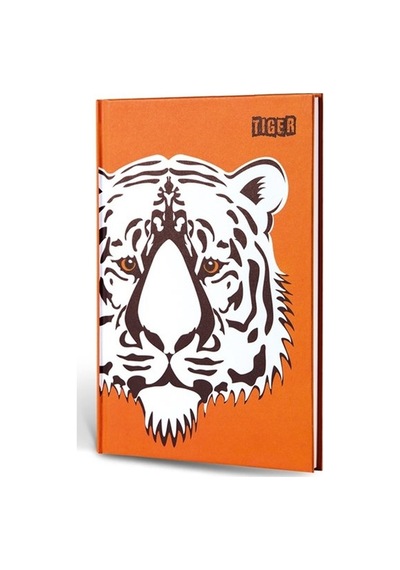 Hayvan Figürlü Dokulu Defter Çizgili Kaplan