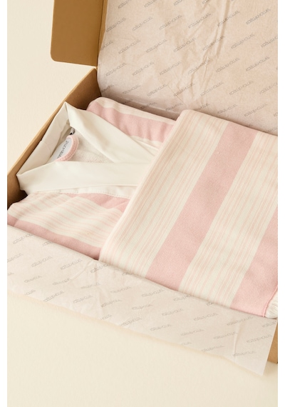 Kaşmir Home Helen Kimono Set Offwhite-rose S-m Pembe