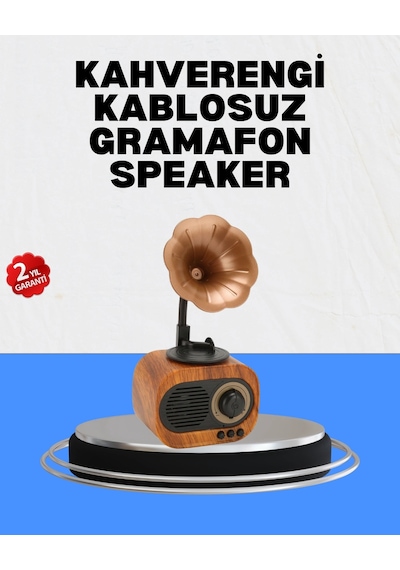 Şarjlı Mini Retro Radyo Bluetooth Hoparlör Çoklu Bağlantı Seçenekli