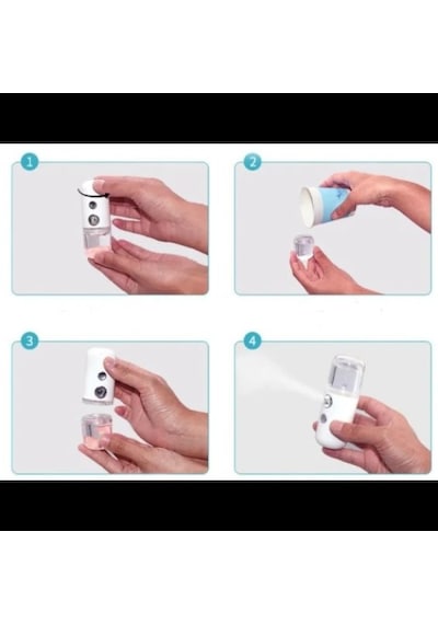 Şarjlı Mini Yüz Nemlendirici Dezenfektan Cihazı Mist Sprayer Tdrtr