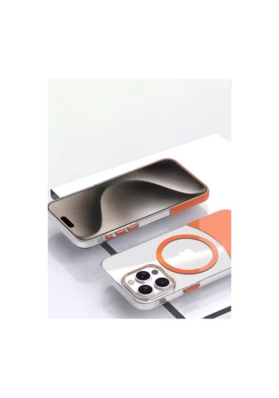Joko Apple Uyumlu iPhone 15 Pro Pc Suit Magsafe Kapak - Siyah 0.2M-Çok Renkli