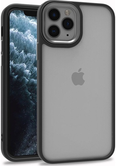 Apple Uyumlu iPhone 11 Pro Max Kılıf Zore Flora Kapak Siyah