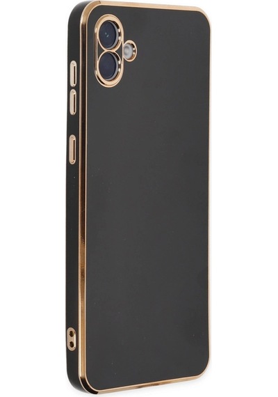 Samsung Uyumlu Galaxy A04 Kılıf Volet Silikon Siyah\
