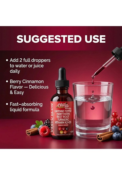 Clean Nutraceuticals Caye.nne Pepper Drops Supplement Liquid + Hawthorn Berry, Vitamin D3 60 Ml Usa Menşeii Dmmedicineden Orijinal