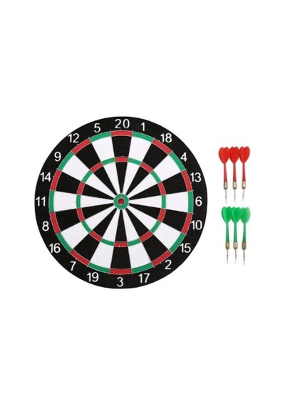 Delux Serisi Antrenman Seti Ev Aktivitesi Genç Odası Bsr-518 Dart Tahtası 12"