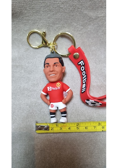 Ronaldo Silikon Anahtalık Altın