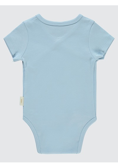 Civil Baby Bebek Organik Çıtçıtlı Badi 0-3 Ay Mavi
