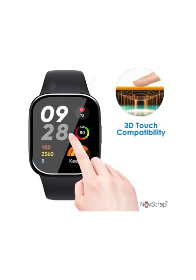 Xiaomi Redmi Watch 3 İle Uyumlu Ekran Koruyucu Nano Esnek Cam Tam Kaplayan Ppm