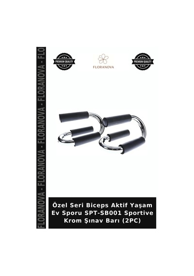 Özel Seri Biceps Aktif Yaşam Ev Sporu Spt-sb001 Sportive Krom Şınav Barı 2pc