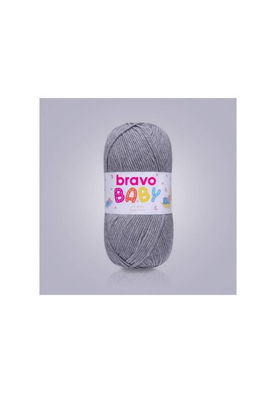 Baby Tüylenmez Anti Pilling Bebek Yünü 100 Gr 250 Metre Renk Kodu: 930 Gri