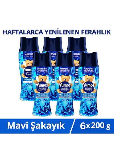 Çamaşır Parfümü Mavi Şakayık 200g X6 6'lı Set