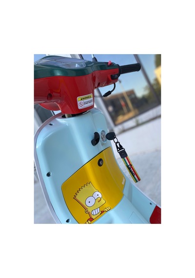 Simpson Bard Motorsiklet Araba Kelebek Cam Sticker