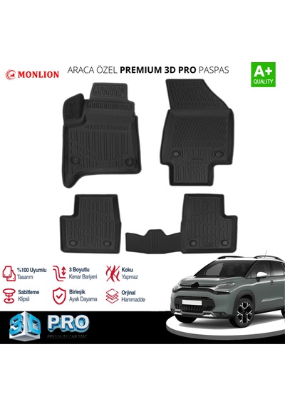Citroen C3 Aircross Benzinli 3d Pro Havuzlu Paspas 2025 Üzeri