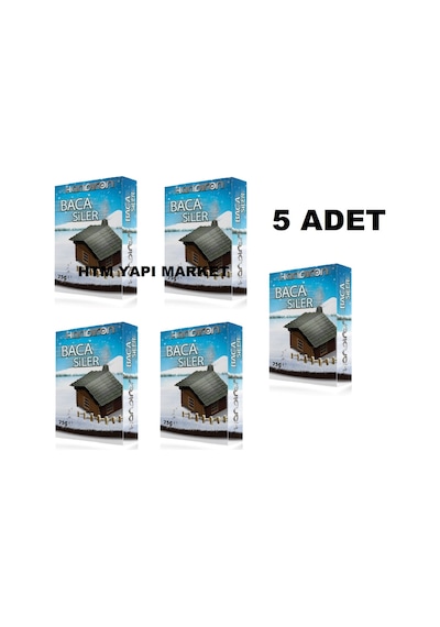 5 Adet Baca Sil Baca Temizleyici Kurum Giderici Kurum Siler 75G N11.10420