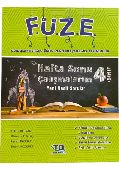 F.ü.z.e Serisi 4.sınıf Hafta Sonu Çalışmalarım Yeni Nesil Sorular