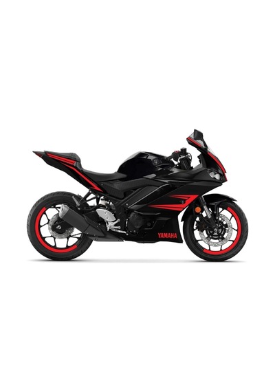 Yamaha R25 Kırmızı Lıne Kaplama Folyo 2