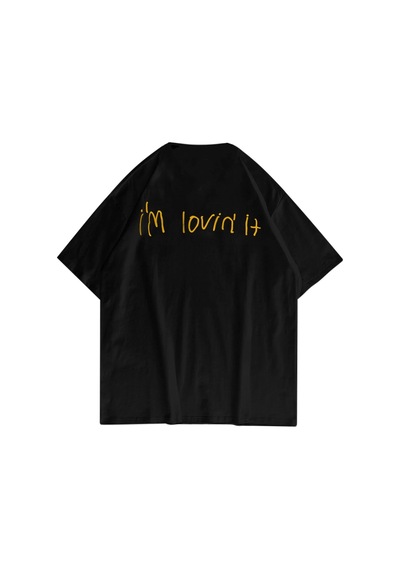 Tarzsokak Unisex I'm Loving It Mc Siyah Tshirt Siyah
