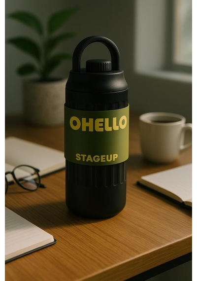 Shotay Fashion Çelik Termos Matara 460 Ml Siyah - Sht-st-8097 Siyah