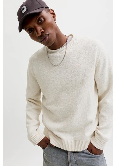 Jack & Jones Jornorrebro Erkek Sweatshirt Bej