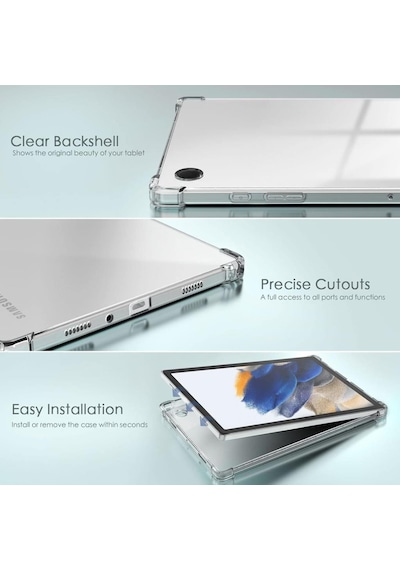Samsung Uyumlu Galaxy Tab A9 Plus X210 X215 X216 Kılıf Darbelere Dayanıklı Şeffaf Kapak