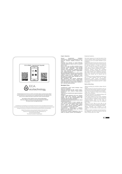 Eca Quadrille Aplike Mutfak-Eviye-Eviye Bataryası 102107087 Eca