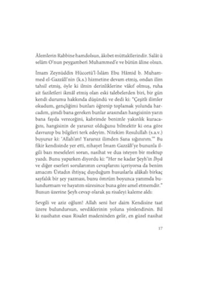 Hakikat Çağrısı: Ey Oğul / Eyyühe L-veled Ve Ledünni İlim Risalesi