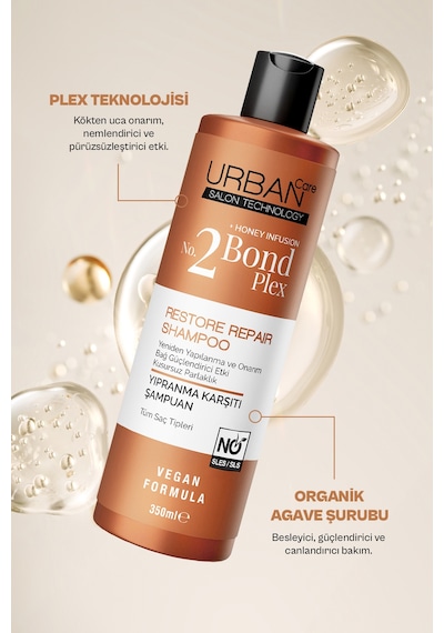 No.2 Bond Plex Restore Repair Yıpranma Karşıtı Saç Bakım Şampuanı 350 Ml-sülfatsız