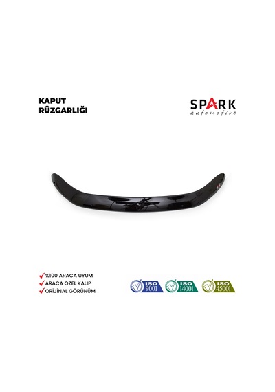 Ford Ranger 2011- 2015 Yıl Aralığı Uyumlu Kaput Rüzgarlığı 4mm Siyah