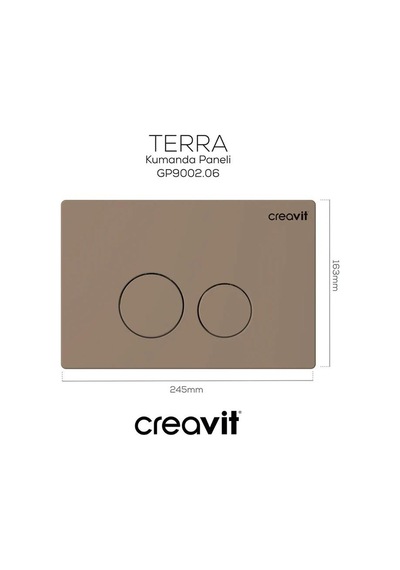 Creavit Terra Mat Cappucino Boyalı Kumanda Paneli Cappuccino