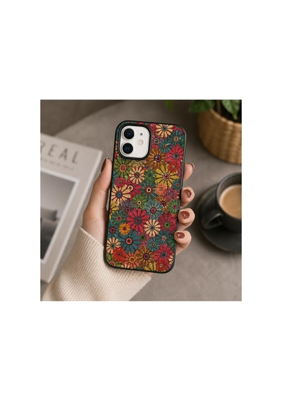 Samsung Galaxy Uyumlu A35 5g  Kılıf Zebana Vintage Kumaş Kılıf Desen 1