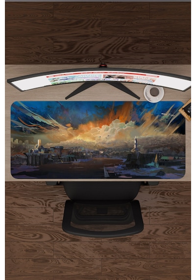 Disco Elysium Kaymaz Dikişli Kauçuk Oyuncu Mousepad V5 - 90x40 Xxl Gaming Mouse Pad Fare Altlığı