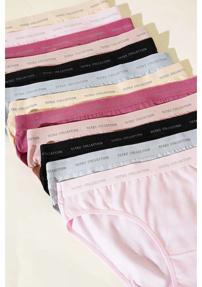 Tutku 12' Li Bayan Perla Bikini Külot Kombin 0599 Çok Renkli