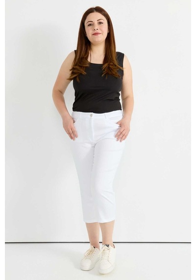 Selen Normal Bel Normal Ekru Kadın Pantolon 25ysl5381-bb Ekru
