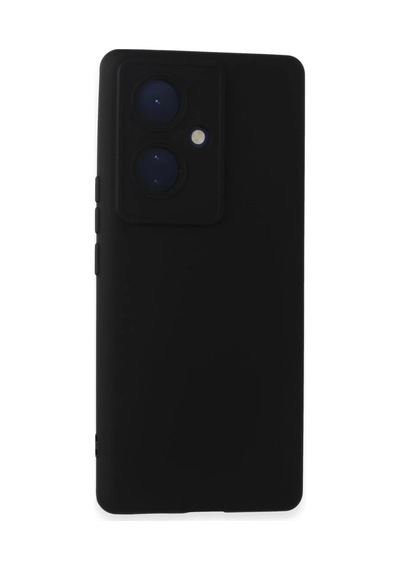 Vivo V29 Lite Uyumlu Kılıf Nano İçi Kadife Silikon - Siyah