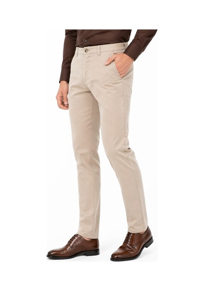 Amaro Erkek Silim Fit Kanvas Pantolon Kalıp Yazlık Bgl-st05394 Bej