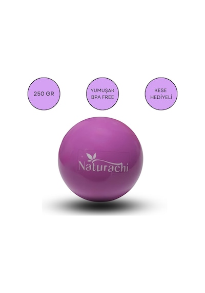 Face Yoga Ball Özel Üretimli 250 Gr Yüz Egzersiz & Masaj Topu Mor Renk