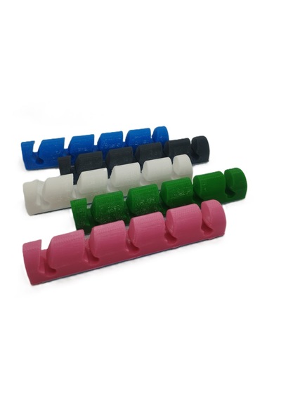 Mottopi Kıvrımlı Kablo Düzenleyici,kablo Tutucu Kablo Masaya Sabitleyici Yapışkanlı Usb Type-c- Siyah