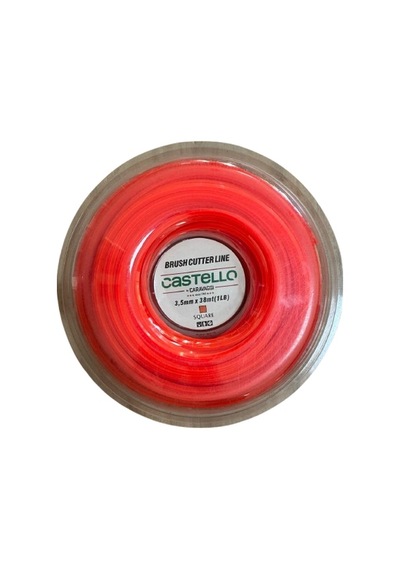 Castello Misina 3.5mm 38mt 4 Köşe Kırmızı