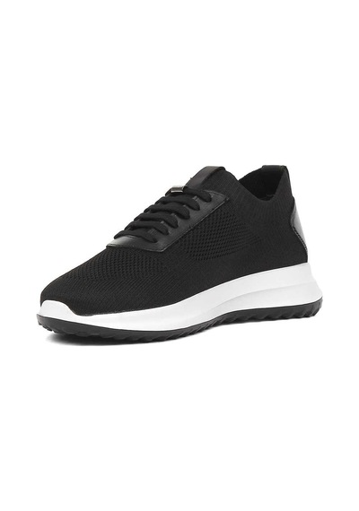 Erkek Siyah Kalın Tabanlı Deri Sneaker