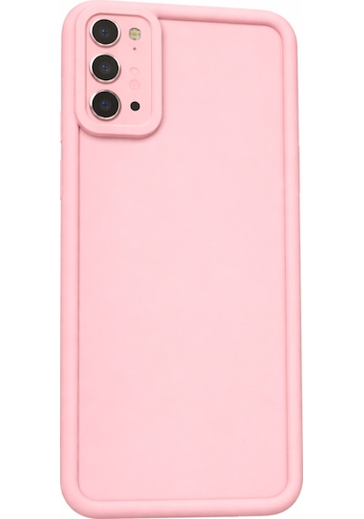 Samsung Galaxy S20 Uyumlu Kamera Çıkıntılı Mat Silikon Telefon Kılıfı Pembe