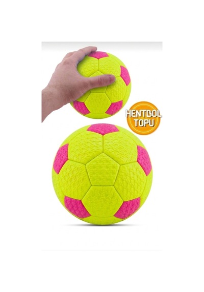 Hentbol Topu Renkli Soft Katman Çocuk Mini Futbol Topu No:1 İç Mekan Minik Top Turuncu