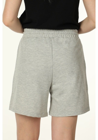 Defys Kadın Beli Lastikli Cepli Etiket Detaylı Regular Fit Şort Gri Melanj - 527882928 Gri Melanj Defys Kadın Beli Lastikli Cepli Etiket Detaylı Regular Fit Şort Gri Melanj - 527882928 Gri Melanj