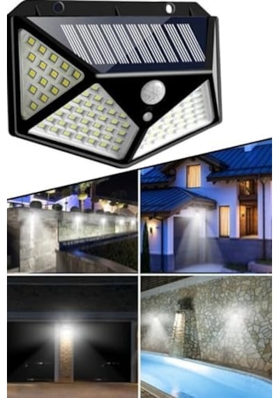 100 Led Güneş Enerjili Solar Bahçe Lambası