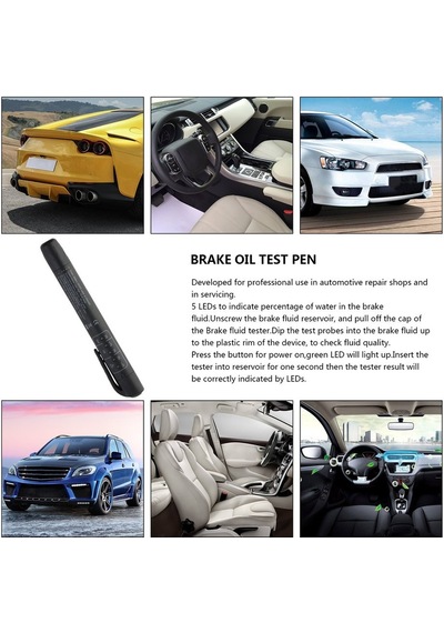 Otomotiv Fren Hidroliği Fren Yağı Fren Hidroliği Test Cihazı Nem Test Cihazı Kalem Siyah