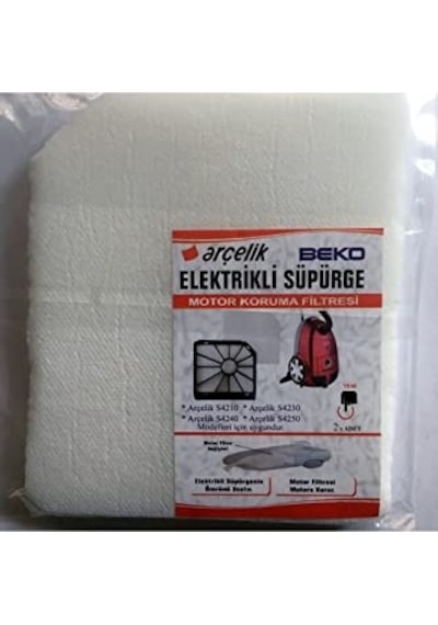 Arçelik İle Uyumlu S 4210 4230 4240 4250 Süpürge Motor Koruma Filtresi 2'li Genel